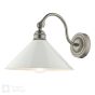 Audley End Wall Light Rubbed Bronze and Cream