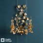 Audley End 2 Light Wall Light Gold Leaf