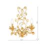 Audley End 2 Light Wall Light Gold Leaf