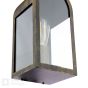Audley End Outdoor Wall Light Hand-brushed Black/Gold and Glass IP44