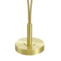 Avari 2 Light Table Lamp Satin Brass and White Frosted Glass