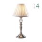 Beau Touch Table Lamp Satin Chrome With Shade (Multipack)