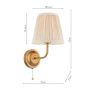 Belsay Hall Wall Light Antique Bronze With Shade
