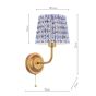 Belsay Hall Wall Light Antique Bronze With Shade