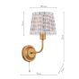 Belsay Hall Wall Light Antique Bronze With Shade