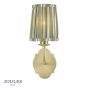 Joules Blickling Wall Light Matt Antique Brass With Shade