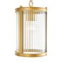 Bianka Pendant Satin Bronze and Ribbed Glass