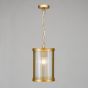 Bianka Pendant Satin Bronze and Ribbed Glass