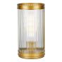 Bianka Table Lamp Satin Bronze and Ribbed Glass