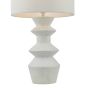 Bidelia Table Lamp Matt White With Shade
