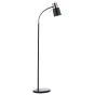 Bond Task Floor Lamp Matt Black and Polished Copper