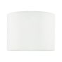Boris White Cotton Drum Shade 20cm