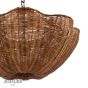 Joules Braywick 3 Light Pendant Satin Bronze and Rattan shade