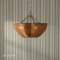 Joules Braywick 3 Light Pendant Satin Bronze and Rattan shade