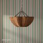 Joules Braywick 3 Light Pendant Satin Bronze and Rattan shade
