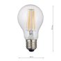 (Pack of 5) LED ES/E27 GLS Light Bulb (Lamp) 8w 1000lm 4000k