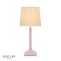 Joules Buscot Table Lamp Matt Pink and Matt Antique Brass With Shade