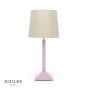 Joules Buscot Table Lamp Matt Pink and Matt Antique Brass With Shade