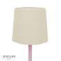 Joules Buscot Table Lamp Matt Pink and Matt Antique Brass With Shade