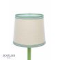Joules Buscot Table Lamp Matt Green and Matt Antique Brass With Shade