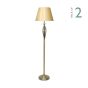 Bybliss Floor Lamp Antique Brass With Shade (Multipack)