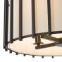 Cagliari 4 Light Pendant Matt Black With Shade