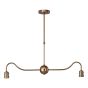 Caliro 2 Light Bar Pendant Antique Bronze Fitting Only