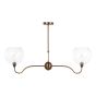 Caliro 2 Light Bar Pendant Antique Bronze Fitting Only