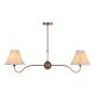 Caliro 2 Light Bar Pendant Antique Bronze Fitting Only