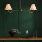 Caliro 2 Light Bar Pendant Antique Bronze Fitting Only