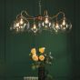 Caliro 6 Light Pendant Antique Bronze with Large Globe Glass Shades
