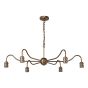 Caliro 6 Light Pendant Antique Bronze Fitting Only