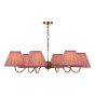 Caliro 6 Light Pendant Antique Bronze Fitting Only