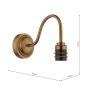 Caliro Wall Light Antique Bronze Bracket Only