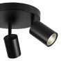 Cawley 3 Light Plate Spotlight Matt Black
