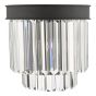 Celeus 2 Light Wall Light Anthracite & Crystal
