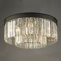 Celeus 6 Light Flush Matt Anthracite & Crystal