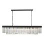 Celeus 6 Light Bar Pendant Anthracite & Crystal