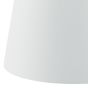 Cezanne White Faux Silk Tapered Drum Shade 35cm