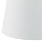 Cezanne White Faux Silk Tapered Drum Shade White 40cm