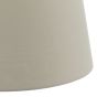 Cezanne Ecru Faux Silk Tapered Drum Shade 45cm