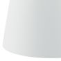 Cezanne White Faux Silk Tapered Drum Shade 45cm