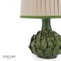 Joules Chatsworth Table Lamp Green Ceramic and Matt Antique Brass With Shade