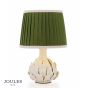 Joules Chatsworth Table Lamp Cream Ceramic and Matt Antique Brass With Shade