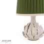 Joules Chatsworth Table Lamp Cream Ceramic and Matt Antique Brass With Shade