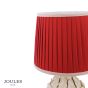 Joules Chatsworth Table Lamp Cream Ceramic and Matt Antique Brass With Shade