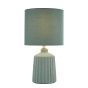Chloris Small Table Lamp Green With Shade