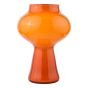 Chrissy Table Lamp Orange Art Glass