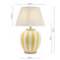 Circus Table Lamp Yellow Ceramic and White Ceramic With Shade