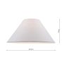 Cleo Natural Linen Coolie Shade 44cm